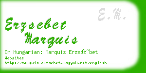 erzsebet marquis business card